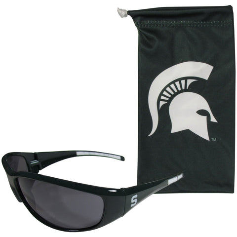 Michigan St. Spartans Sunglass and Bag Set