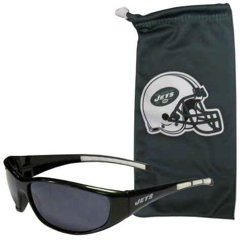 New York Jets Sunglass and Bag Set