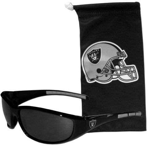 Oakland Raiders Sunglass and Bag Set