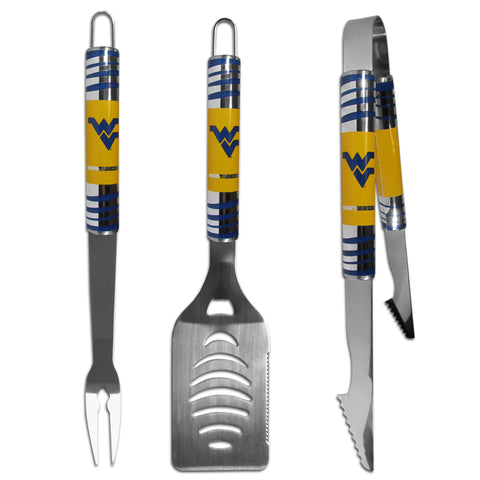 W. Virginia Mountaineers 3 pc Tailgater BBQ Set