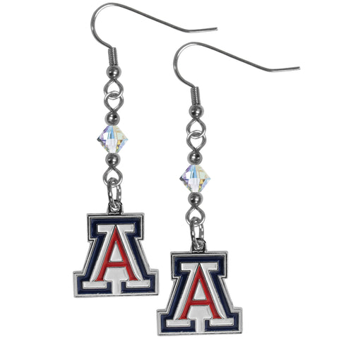 Arizona Wildcats Crystal Dangle Earrings