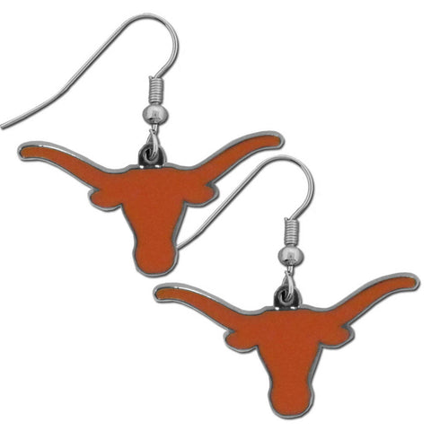 Texas Longhorns Chrome Dangle Earrings
