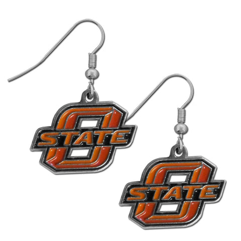 Oklahoma State Cowboys Chrome Dangle Earrings