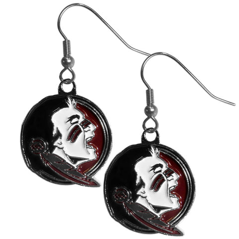 Florida St. Seminoles Chrome Dangle Earrings