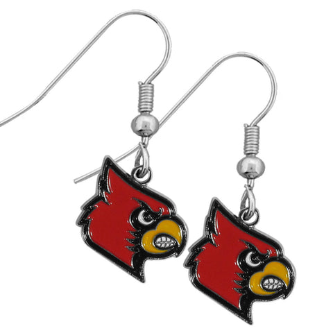 Louisville Cardinals Chrome Dangle Earrings