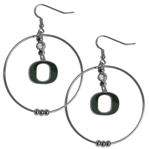 Oregon Ducks 2 Inch Hoop Earrings