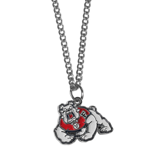 Fresno St. Bulldogs Chain Necklace with Small Charm