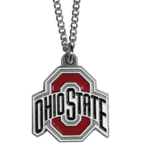 Ohio St. Buckeyes Chain Necklace with Small Charm
