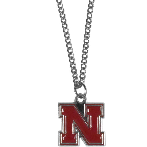 Nebraska Cornhuskers Chain Necklace with Small Charm
