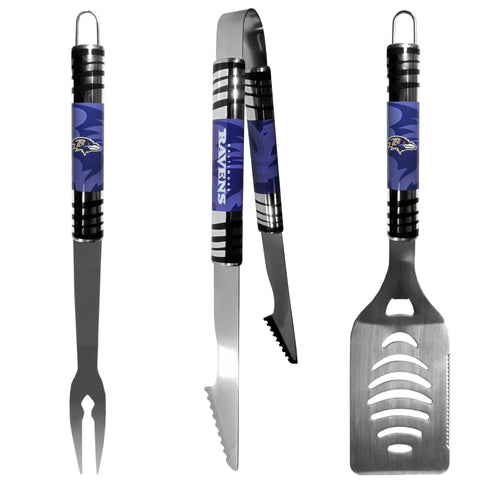 Baltimore Ravens 3 pc Tailgater BBQ Set