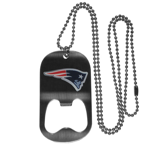 New England Patriots Bottle Opener Tag Necklace