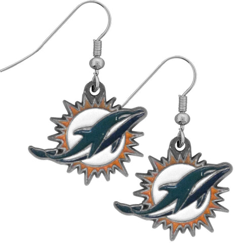 Miami Dolphins Dangle Earrings