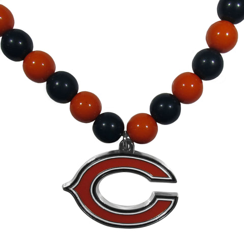 Chicago Bears Fan Bead Necklace