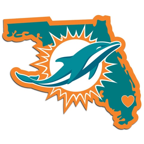 Miami Dolphins Home State Decal