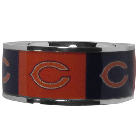Chicago Bears Steel Inlaid Ring