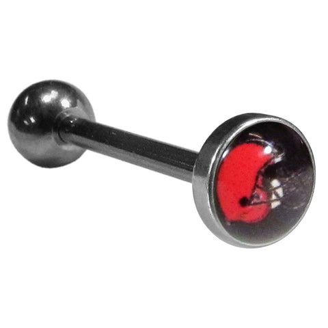 Cleveland Browns Inlaid Barbell Tongue Ring