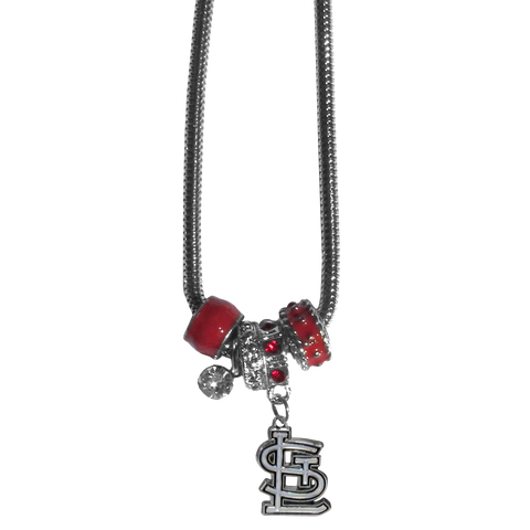 St. Louis Cardinals Euro Bead Necklace