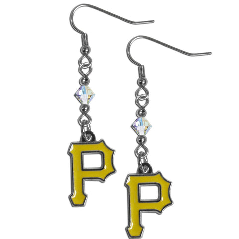 Pittsburgh Pirates Crystal Dangle Earrings
