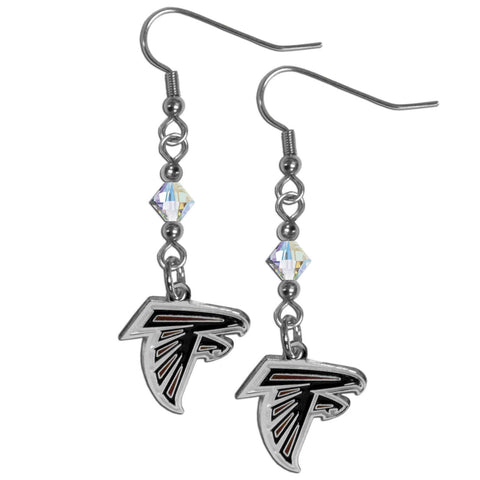 Atlanta Falcons Crystal Dangle Earrings