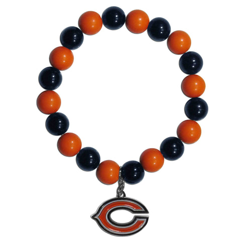 Chicago Bears Fan Bead Bracelet