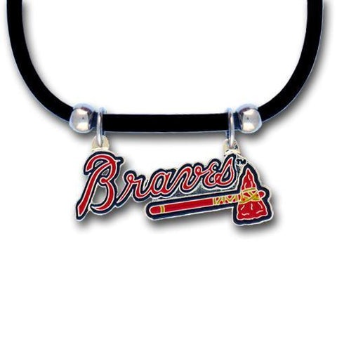 Atlanta Braves Rubber Cord Necklace