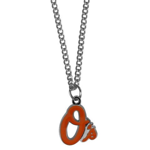 Baltimore Orioles Chain Necklace With Small Charm