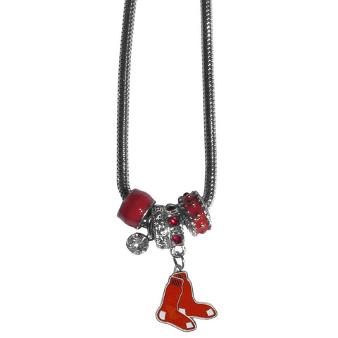 Boston Red Sox Euro Bead Necklace