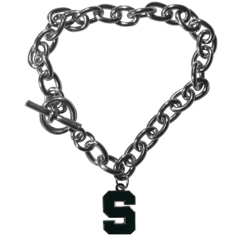 Charm Chain Bracelet - Michigan St. Spartans Charm Chain Bracelet