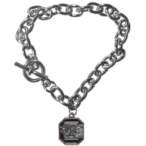 Charm Chain Bracelet - S. Carolina Gamecocks Charm Chain Bracelet
