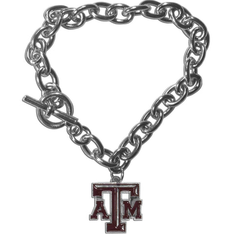 Charm Chain Bracelet - Texas A & M Aggies Charm Chain Bracelet
