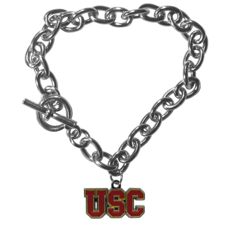 Charm Chain Bracelet - USC Trojans Charm Chain Bracelet