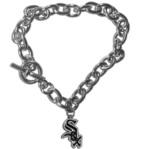 Chicago White Sox Charm Chain Bracelet