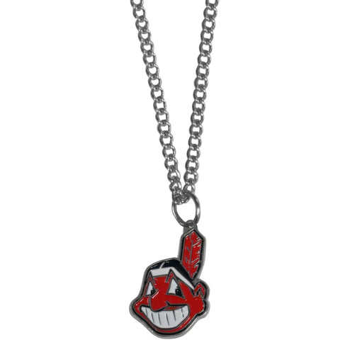 Cleveland Indians Chain Necklace With Small Charm