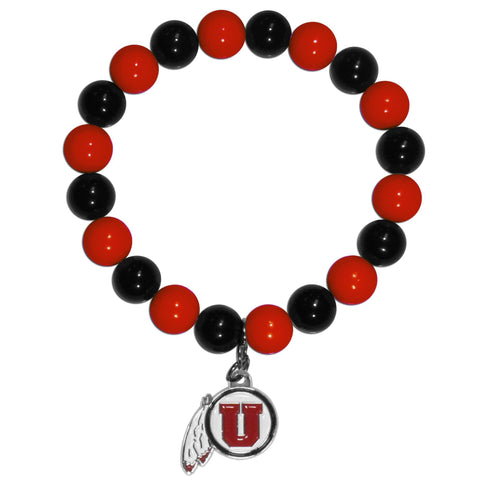 Fan Bead Bracelet - Utah Utes Fan Bead Bracelet