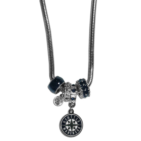 Seattle Mariners Euro Bead Necklace