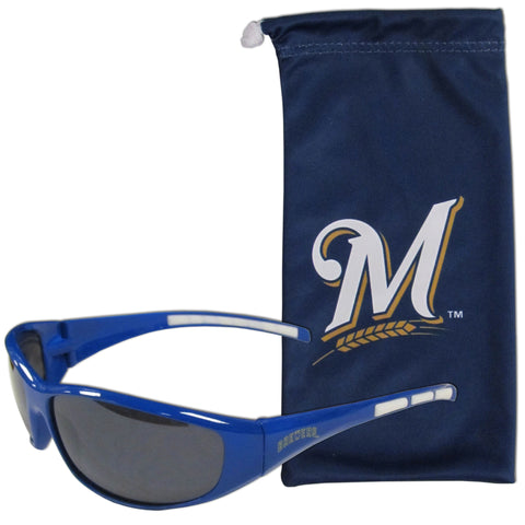 Milwaukee Brewers Sunglass and Bag Set
