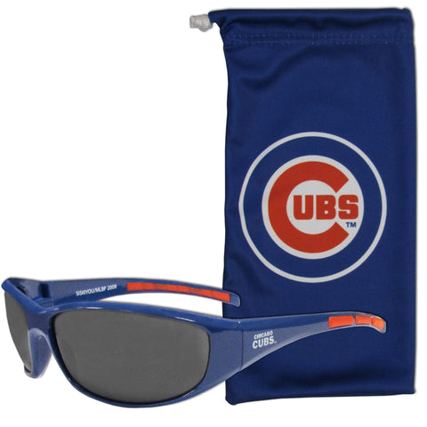 Chicago Cubs Sunglass and Bag Set