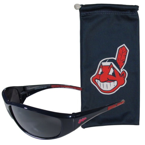 Cleveland Indians Sunglass and Bag Set