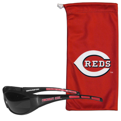 Cincinnati Reds Sunglass and Bag Set