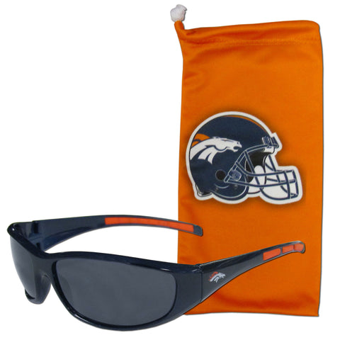 Denver Broncos Sunglass and Bag Set