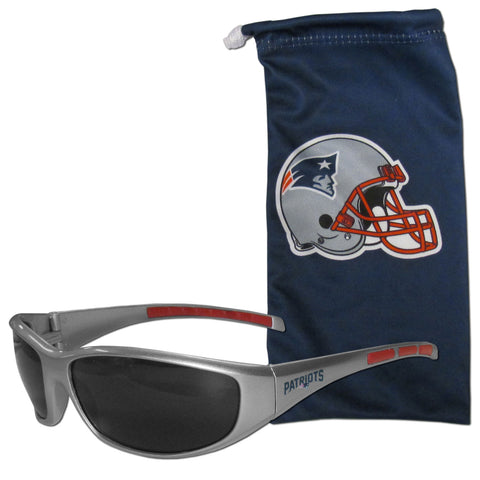 New England Patriots Sunglass and Bag Set