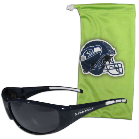 Seattle Seahawks Sunglass and Bag Set