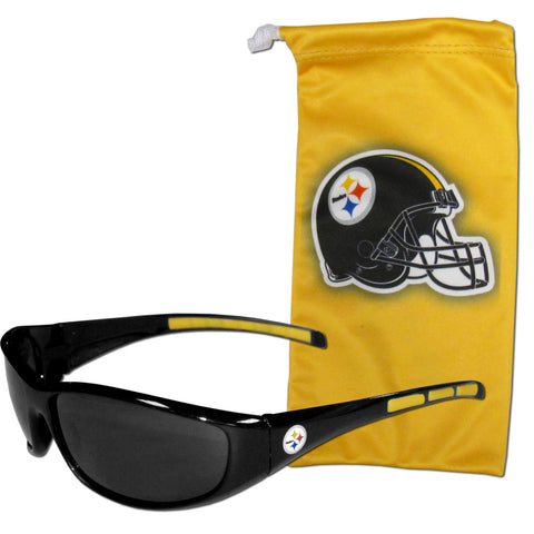 Pittsburgh Steelers Sunglass and Bag Set