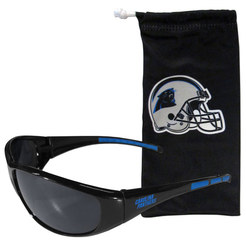 Carolina Panthers Sunglass and Bag Set