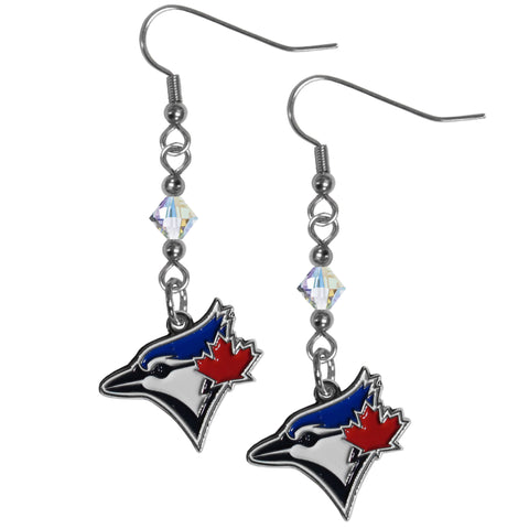 Toronto Blue Jays Crystal Dangle Earrings