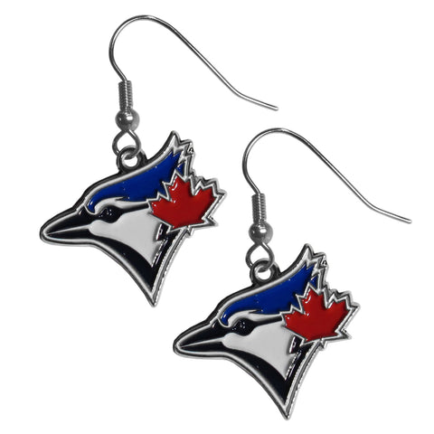 Toronto Blue Jays Chrome Dangle Earrings