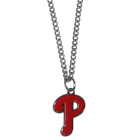 Philadelphia Phillies Chain Necklace with Small Charm