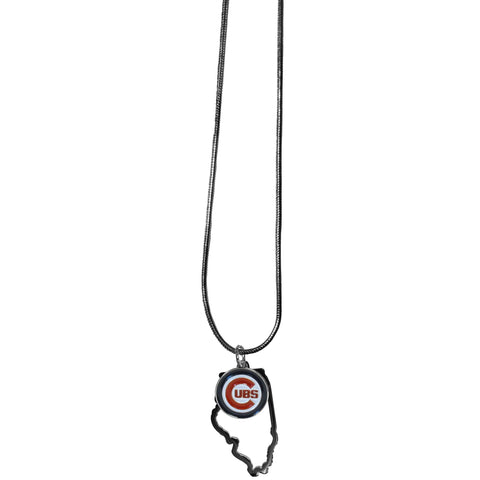 Chicago Cubs State Charm Necklace