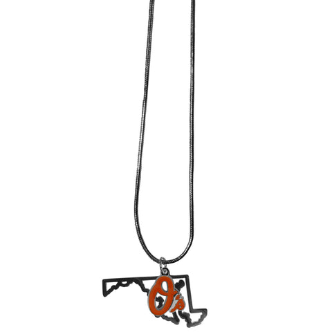 Baltimore Orioles State Charm Necklace