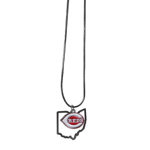 Cincinnati Reds State Charm Necklace